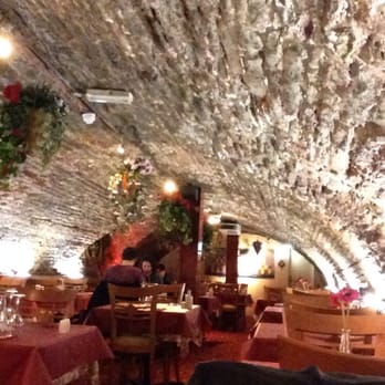 Mezze Palace - The interior. An underground station feel - Lebanese Near Me - Bristol, BST