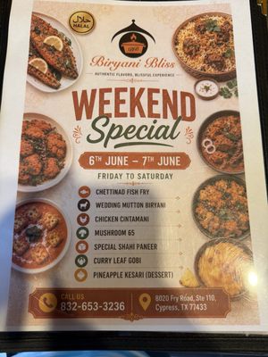 Menu photo 2 Biryani Bliss Houston, TX Menu photo 2 Biryani Bliss Houston, TX