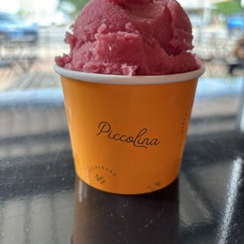 Piccolina - Piccolo(2 scoops) Blood Orange Hibiscus and Basil Lime - Gelato Near Me - Fredericksburg, Texas