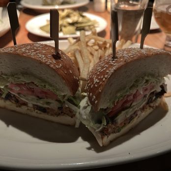 Houston's Restaurant - House - made Veggie Burger - Steakhouses Near Me - Pasadena, California Houston's Restaurant - House - made Veggie Burger - Steakhouses Near Me - Pasadena, California