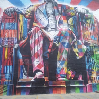 Eduardo Kobra Lincoln Mural - Public Art Near Me - Lexington, Kentucky