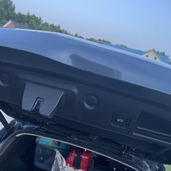 Caliber Collision - Dent on tailgate. - Body Shops Near Me - Fayetteville, North Carolina Caliber Collision - Dent on tailgate. - Body Shops Near Me - Fayetteville, North Carolina