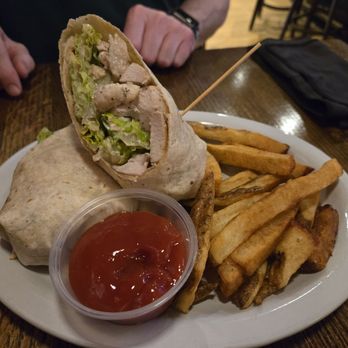 The Union Jack Pub & Restaurant - Blackened Chicken Caesar Wrap - British Near Me - Winchester, Virginia