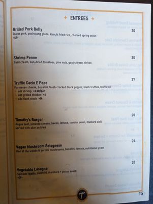Menu photo 7 Timothy's St Louis, MO
