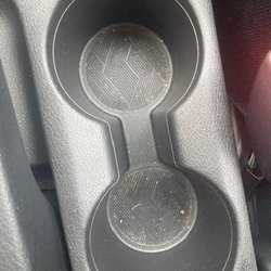 Hertz - Dirt and crumbs and broken seat belt area