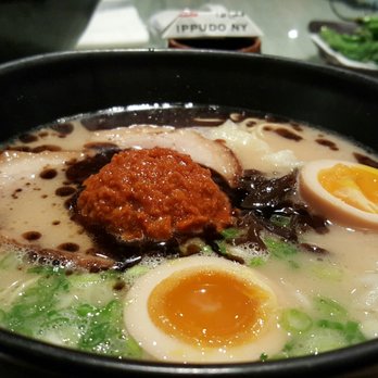 IPPUDO NY - Karaka-Men .. mm that egg - Ramen Near Me - New York, New York