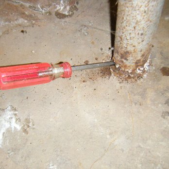 Finn & Associates Consulting Engineers - Failed main beam column metal rust through. - Home Inspectors Near Me Finn & Associates Consulting Engineers - Failed main beam column metal rust through. - Home Inspectors Near Me