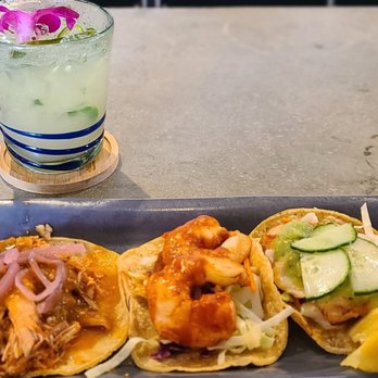 Cocina Hermanas - Diablo Trio. Chicken, shrimp, and fish taco. Sassy Margarita. - Mexican Near Me - Danville, California Cocina Hermanas - Diablo Trio. Chicken, shrimp, and fish taco. Sassy Margarita. - Mexican Near Me - Danville, California