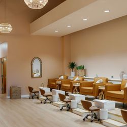 Cure Nail Parlor - Comfortable pedicure chairs with jet free bowls for top tier sanitation.