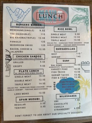 Menu photo 5 Maui's on Main San Antonio, TX