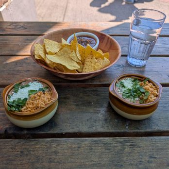Little Conejo - Refried beans and rice with chips and hand-made salsa. - Mexican Near Me - Vancouver, Washington Little Conejo - Refried beans and rice with chips and hand-made salsa. - Mexican Near Me - Vancouver, Washington