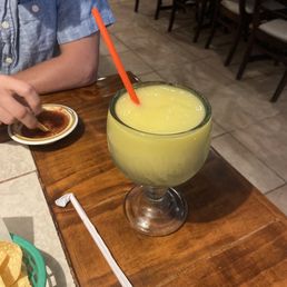 Mango Margarita, chips and salsa Mango Margarita, chips and salsa