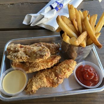 Tucker Brewing Company - Chicken tenders with French fries - Beer Tours Near Me - Tucker, Georgia
