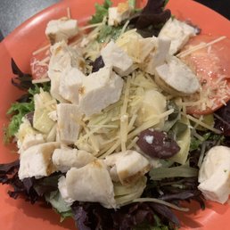 Hearts of palm salad with grilled chicken. Hearts of palm salad with grilled chicken.