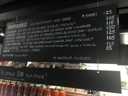 Menu photo 2 Falafel & Burgers Malmö, M