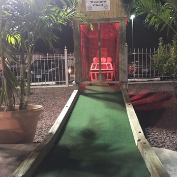 Old Pro Golf - Extra hole - ball in treasure chest = free game! - Mini Golf Near Me - Ocean City, Maryland
