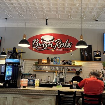 Burger Rob’s - Super cute place. The burgers were grilled perfectly for smashing...thin and crispy. - Burgers Near Me - Titusville, Florida