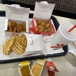 8 piece and 12 piece Chick-fil-A Nuggets. All for me 8 piece and 12 piece Chick-fil-A Nuggets. All for me