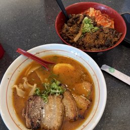 Spicy Miso Tonkatsu Ramen & Bulgogi Bowl
