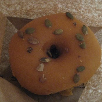 Dun-Well Doughnuts - Pumpkin seed doughnut ($2.5). No pumpkin flavor... - Donuts Near Me - Brooklyn, New York