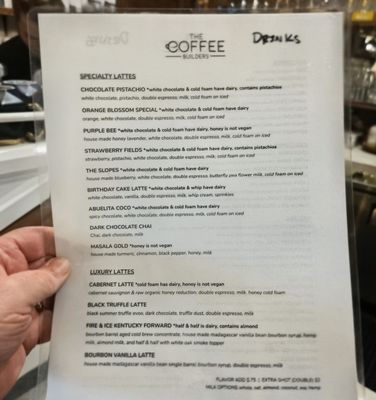 Menu photo 2 The Coffee Builders Phoenix, AZ