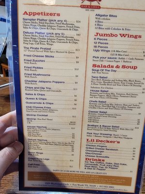 Menu photo 2 The Poop Deck Bar and Grill Fort Worth, TX Menu photo 2 The Poop Deck Bar and Grill Fort Worth, TX