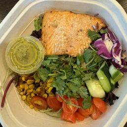 Elote Bowl with Miso Salmon Elote Bowl with Miso Salmon
