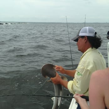 Shallow Thoughts Inshore Fishing Charters - Jeremy with a nice bonnet head shark - Boat Charters Near Me - Mount Pleasant, South Carolina Shallow Thoughts Inshore Fishing Charters - Jeremy with a nice bonnet head shark - Boat Charters Near Me - Mount Pleasant, South Carolina