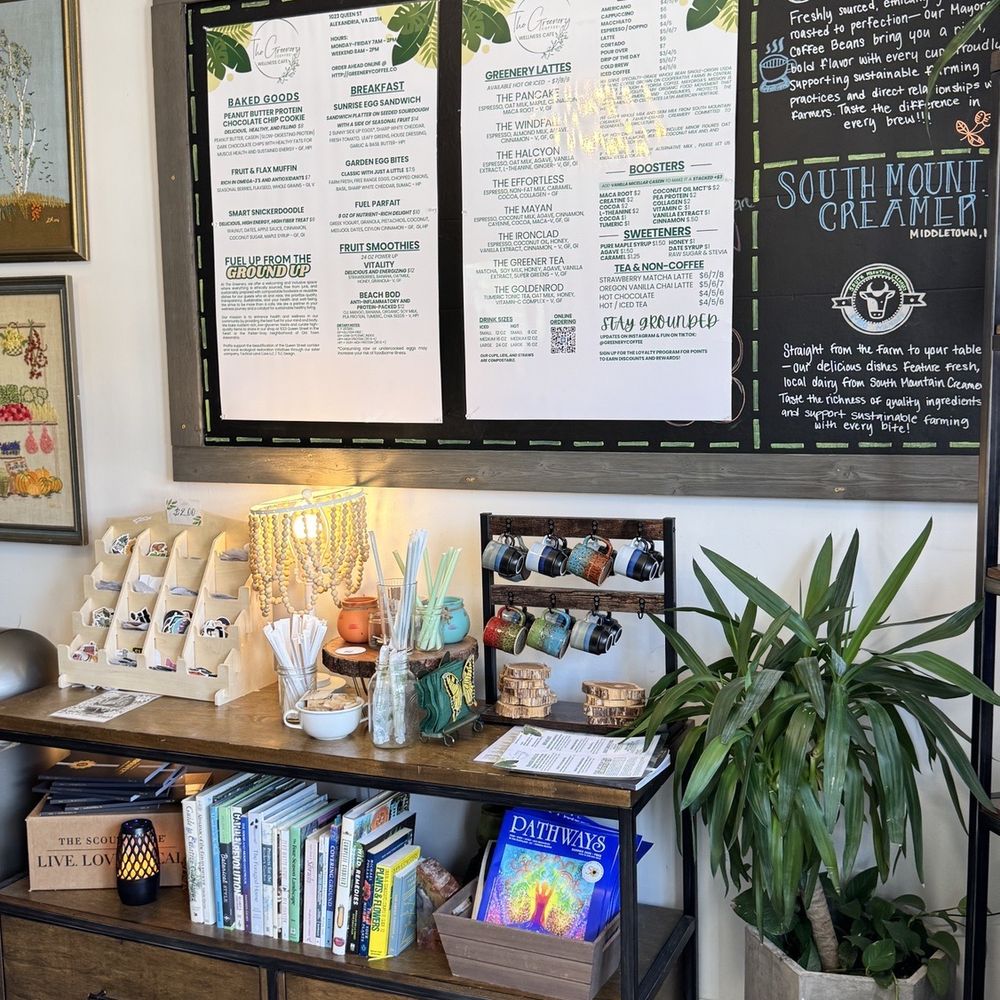 The Greenery Coffee - Interior - Coffee & Tea Near Me - Alexandria, Virginia The Greenery Coffee - Interior - Coffee & Tea Near Me - Alexandria, Virginia