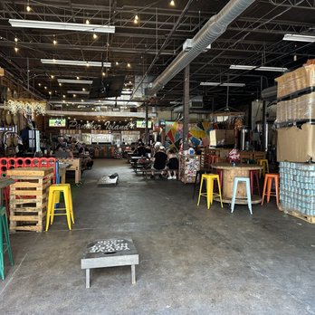 Panther Island Brewing - Brewery with a relaxed vibe. Tien was very helpful and nice as our bartender. Brewery has fun games, photo walls and a projector screen. - Breweries Near Me - Fort Worth, Texas