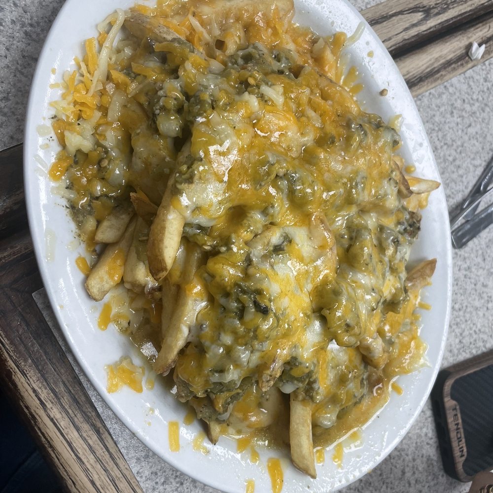 The Crane Cafe - Green Chile cheese fries - Mexican Near Me - Lemitar, New Mexico The Crane Cafe - Green Chile cheese fries - Mexican Near Me - Lemitar, New Mexico