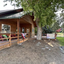 Albion Mercantile - The front entrance to the Albion Mercantile general store.