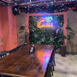 Caliente Restaurant - Covered patio with retractable windows