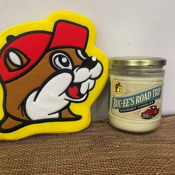 Buc-ee's - The Buc-ee's mascot & signature candle. - Gas Stations Near Me - Melissa, Texas