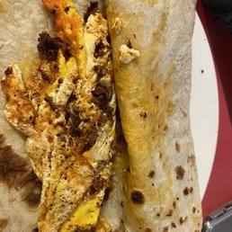 Chorizo & egg taco Chorizo & egg taco
