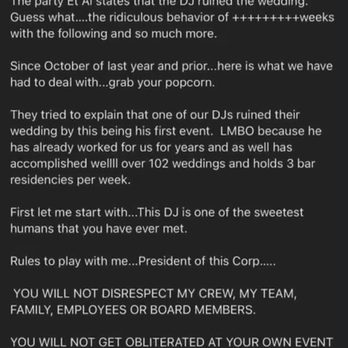 Event Advantage - Post of how owner responds to client. - Caterers Near Me