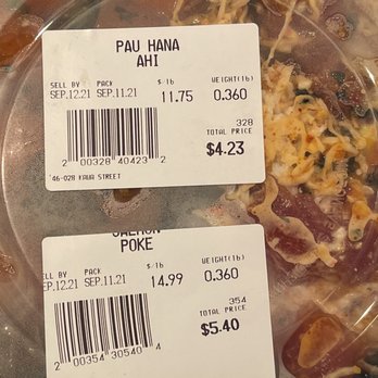 K.Bay Bros - Poke bowl w/pau hana & salmon poke. It's steaming cause the rice is hot. - Seafood Near Me - Kaneohe, Hawaii K.Bay Bros - Poke bowl w/pau hana & salmon poke. It's steaming cause the rice is hot. - Seafood Near Me - Kaneohe, Hawaii