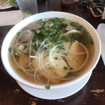 Pho Oh Tasty - Chicken and meatball pho with siracha. - Vietnamese Near Me - Orange, California Pho Oh Tasty - Chicken and meatball pho with siracha. - Vietnamese Near Me - Orange, California