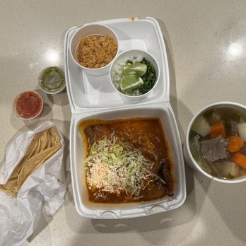 La Posta De Acapulco - Chile rellenos and caldo de res (beef stew) - Mexican Near Me - El Cajon, California