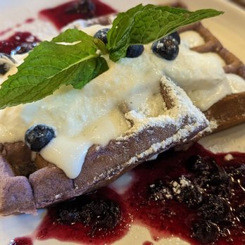 Sweet Maple - Blueberry mochi waffle - Breakfast & Brunch Near Me - Cupertino, California