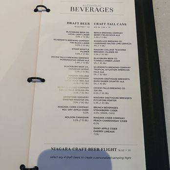 Table Rock House Restaurant - beverage menu - American Near Me - Niagara Falls, Ontario Table Rock House Restaurant - beverage menu - American Near Me - Niagara Falls, Ontario