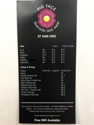 Menu photo 2 Pigface Seafood Woorim, QLD