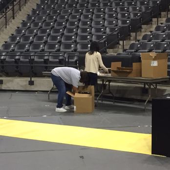 McCamish Pavilion - Setting up design expo inside of pavilion - Stadiums & Arenas Near Me - Atlanta, Georgia