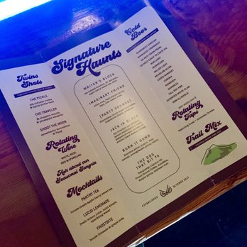 Overlook Lodge: A Rustic Watering Hole - Current menu as of APR 2022 - Cocktail Bars Near Me - Cincinnati, Ohio