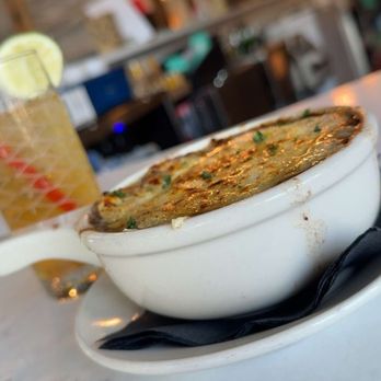 The Office Lounge Dovah - Provencal French Onion Soup - Lounges Near Me - Dover, New Hampshire