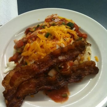 The Gold Rush Cafe - The John Wayne Special w/crisp bacon. mmmmm! - Breakfast & Brunch Near Me - Dallas, Texas The Gold Rush Cafe - The John Wayne Special w/crisp bacon. mmmmm! - Breakfast & Brunch Near Me - Dallas, Texas