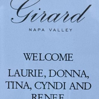Girard Winery - Our reservation - Wine Tasting Room Near Me - Calistoga, California