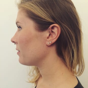 Robot Piercing + Tattoo - Double forward helix piercing - Piercing Near Me - Portland, Oregon Robot Piercing + Tattoo - Double forward helix piercing - Piercing Near Me - Portland, Oregon