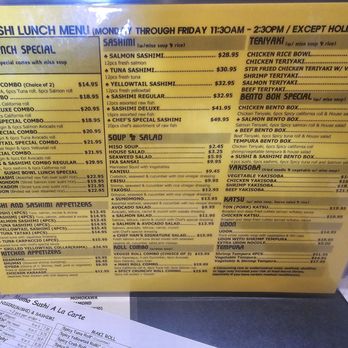 Momo Sushi - Lunch Menu - Sushi Bars Near Me - Alexandria, Virginia Momo Sushi - Lunch Menu - Sushi Bars Near Me - Alexandria, Virginia