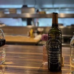 Birdy's Finer Diner - Bar area & Cline Zinfandel